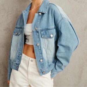 SNEAK PEEL BLUE DENIM JACKET